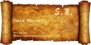Smid Marcell névjegykártya