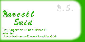marcell smid business card